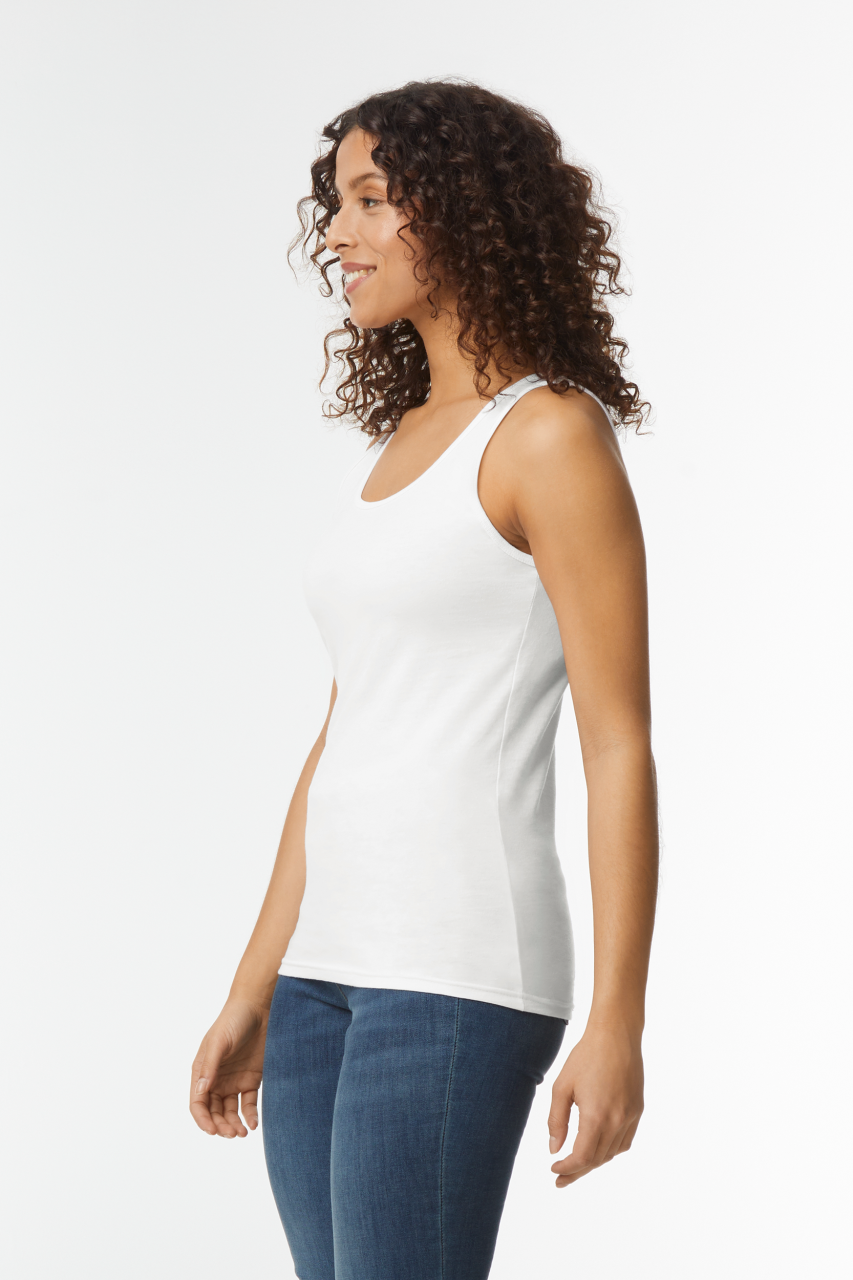 SOFTSTYLE ® LADIES' TANK TOP - White - Additional