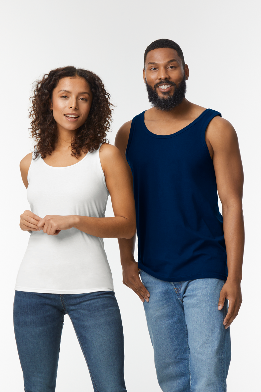 SOFTSTYLE ® LADIES' TANK TOP - White - Additional