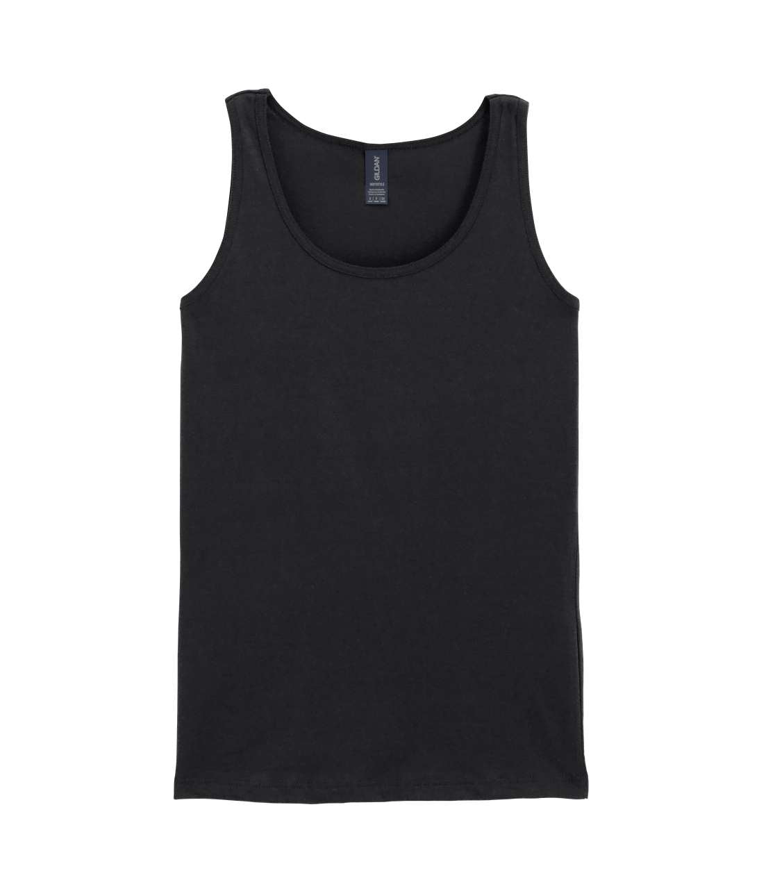 SOFTSTYLE ® LADIES' TANK TOP - Black - Main
