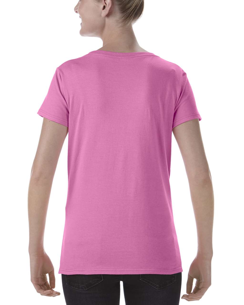 SOFTSTYLE ® LADIES' DEEP SCOOP T-SHIRT - Azalea - Additional