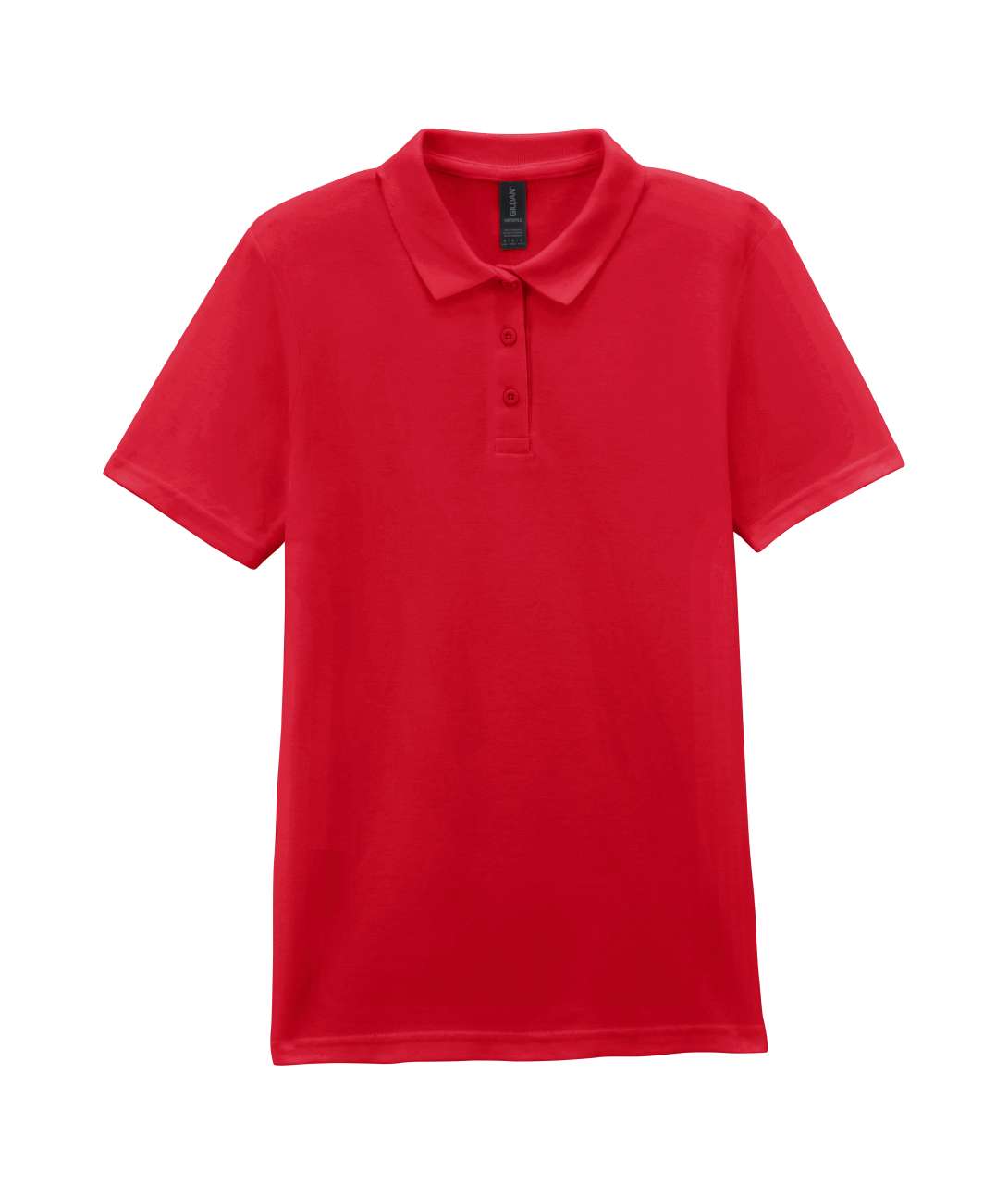 SOFTSTYLE ® LADIES' DOUBLE PIQUÉ POLO WITH 3 COLOUR-MATCHED BUTTONS - Red - colorimageurl