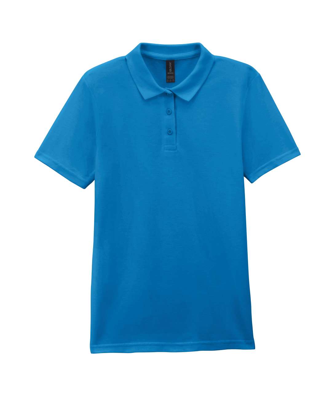 SOFTSTYLE ® LADIES' DOUBLE PIQUÉ POLO WITH 3 COLOUR-MATCHED BUTTONS - Sapphire - colorimageurl