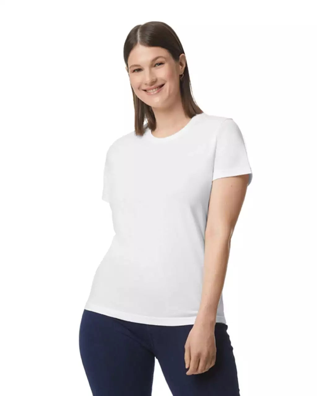 SOFTSTYLE® MIDWEIGHT WOMEN'S T-SHIRT - White - colorimageurl