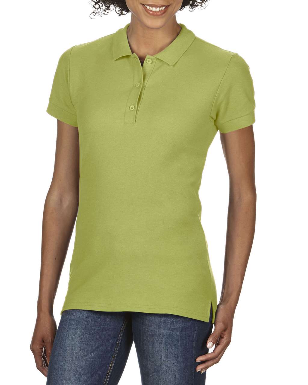 PREMIUM COTTON ® LADIES' DOUBLE PIQUÉ POLO - Kiwi - Main