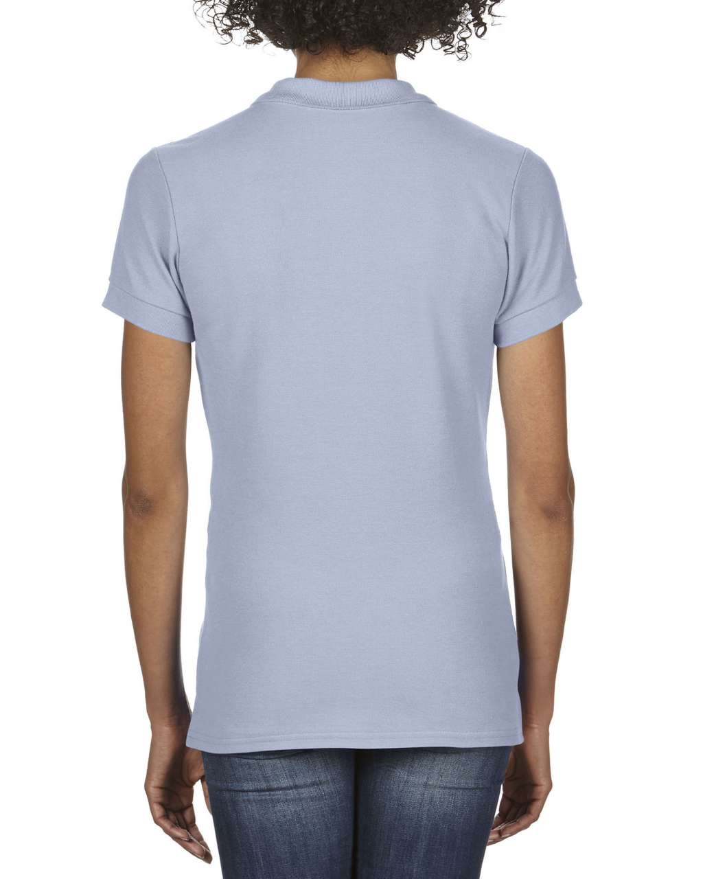 PREMIUM COTTON ® LADIES' DOUBLE PIQUÉ POLO - Light Blue - Additional