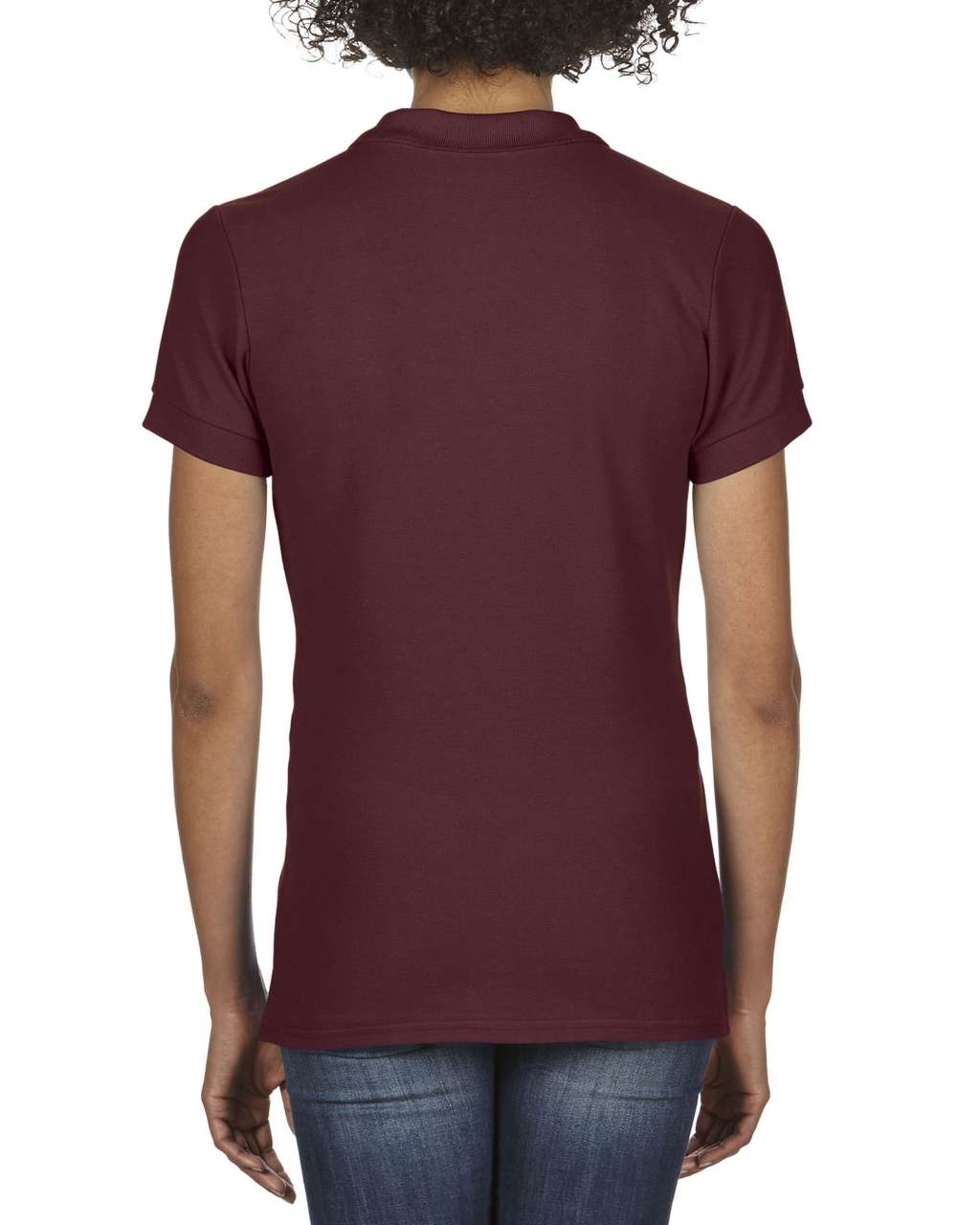 PREMIUM COTTON ® LADIES' DOUBLE PIQUÉ POLO - Maroon - Additional