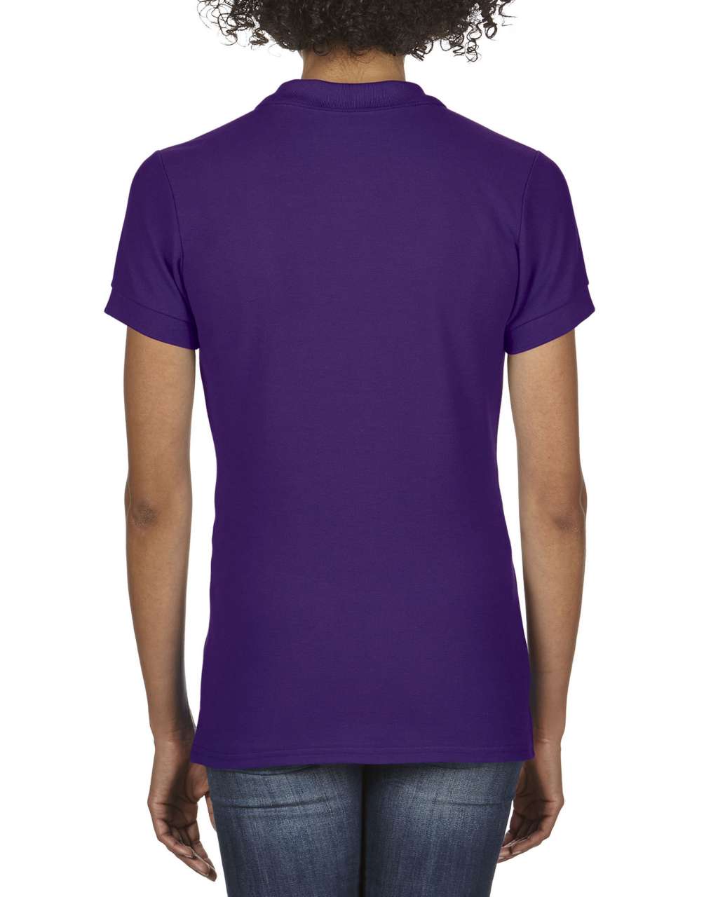PREMIUM COTTON ® LADIES' DOUBLE PIQUÉ POLO - Purple - Additional