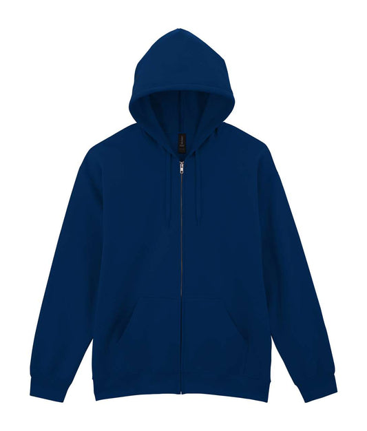 SOFTSTYLE® MIDWEIGHT FLEECE ADULT FULL ZIP HOODED SWEATSHIRT - Navy - colorimageurl
