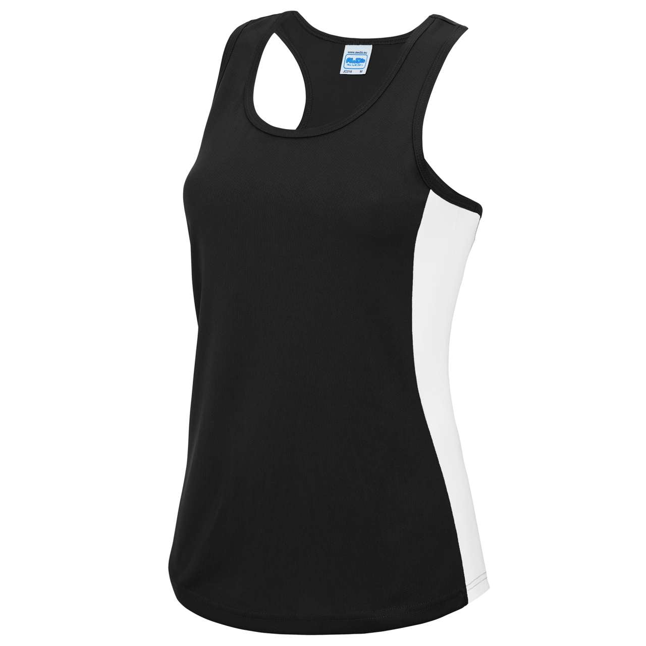 WOMEN'S COOL CONTRAST VEST - Jet Black/Arctic White - Main