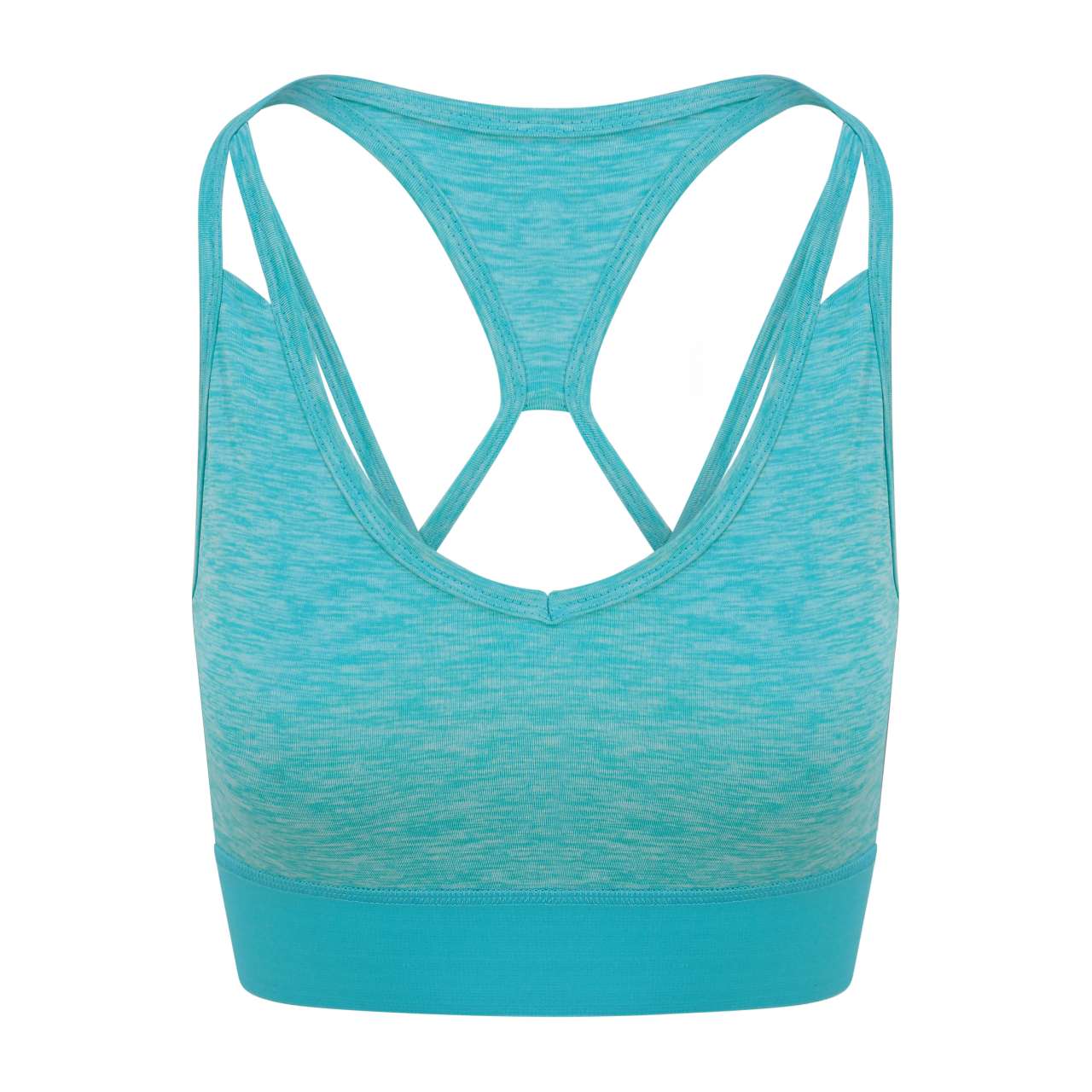 GIRLIE CROSS BACK CROP TOP - Ocean Melange - colorimageurl