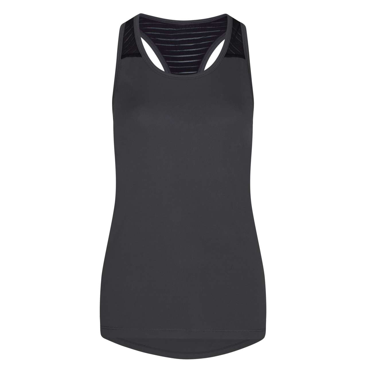 WOMEN'S COOL SMOOTH WORKOUT VEST - Charcoal/Jet Black - colorimageurl