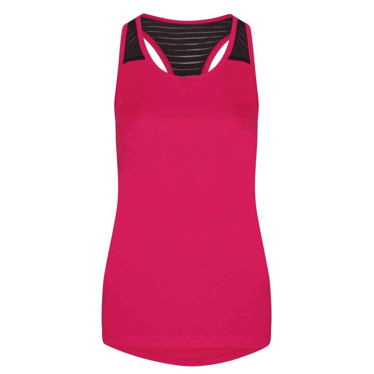 WOMEN'S COOL SMOOTH WORKOUT VEST - Hot Pink/Jet Black - colorimageurl