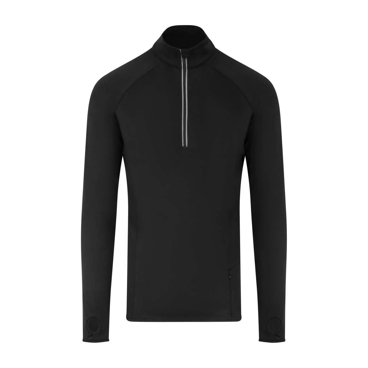 COOL FLEX 1/2 ZIP TOP - Jet Black - colorimageurl