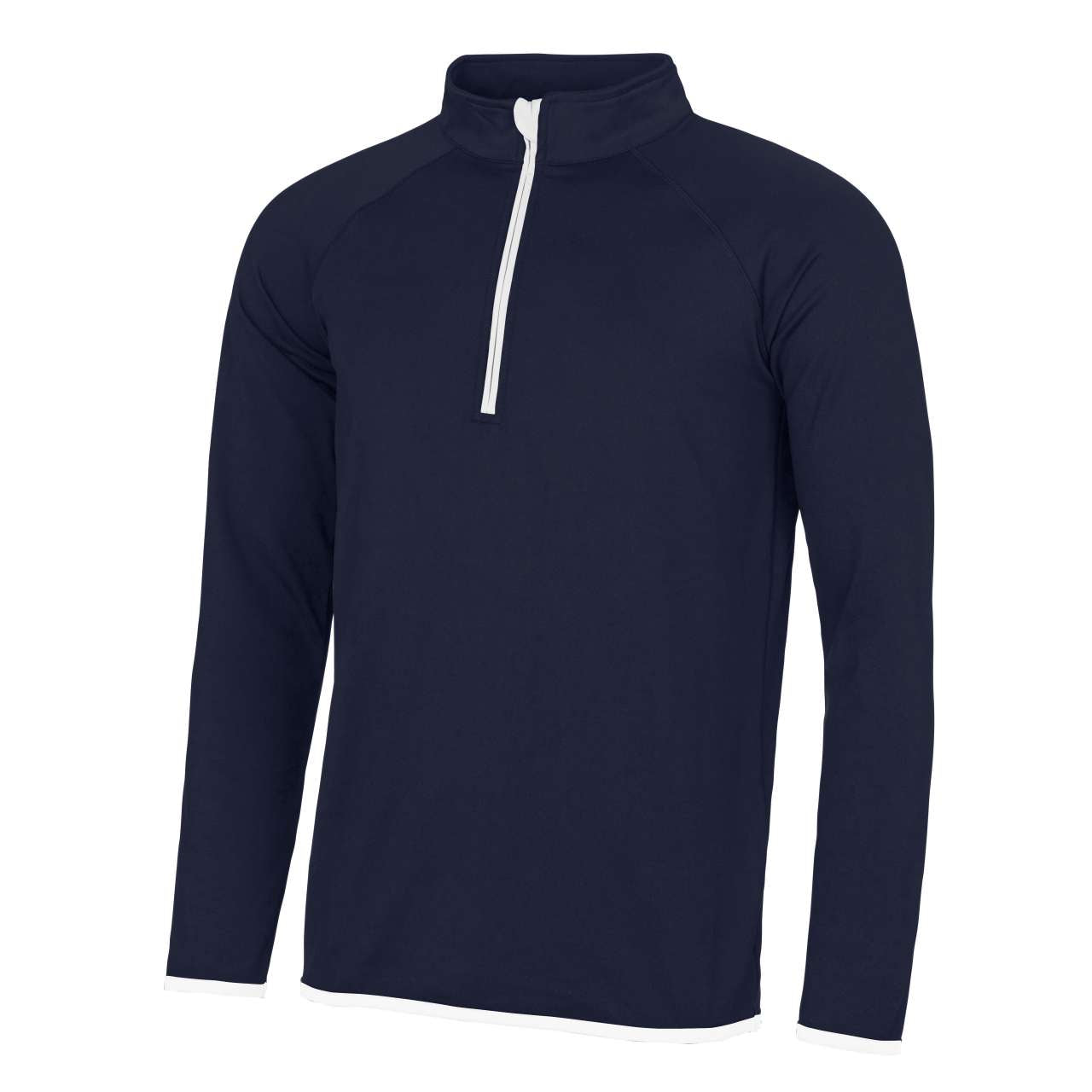 MEN'S COOL 1/2 ZIP SWEAT - French Navy/Arctic White - colorimageurl