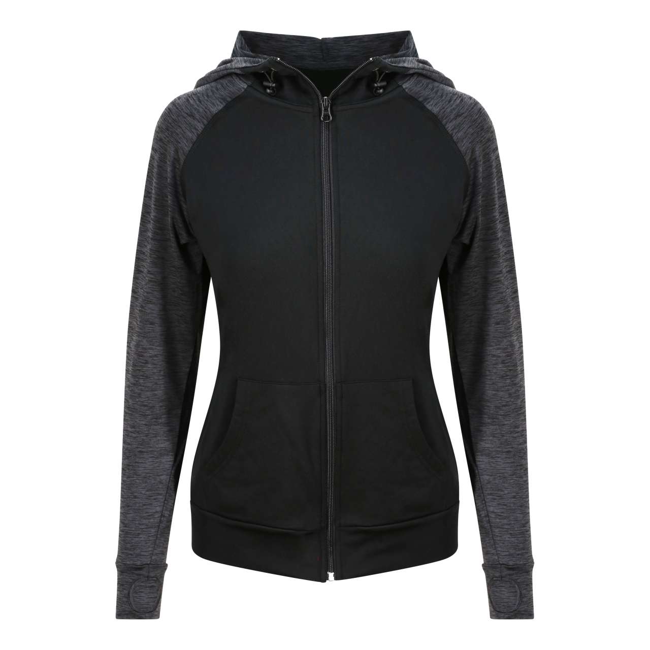 WOMEN'S COOL CONTRAST ZOODIE - Jet Black - colorimageurl