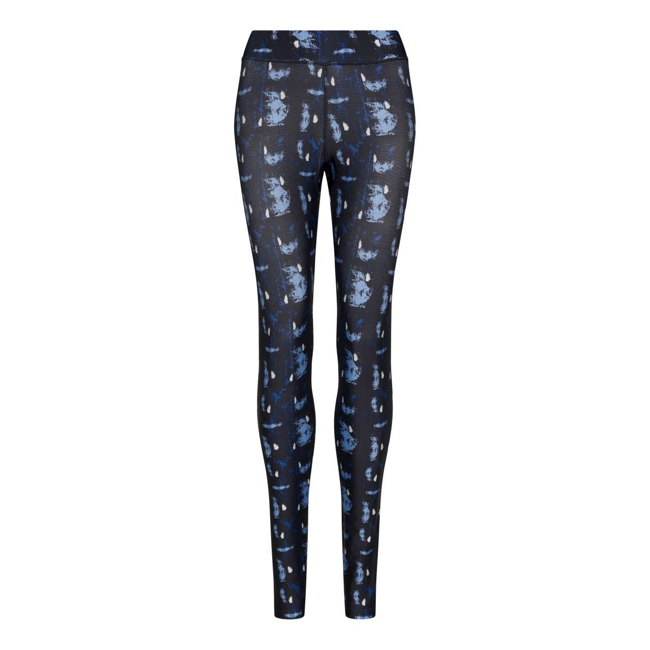 WOMEN'S COOL PRINTED LEGGING - Abstract Blue - modelimageurl