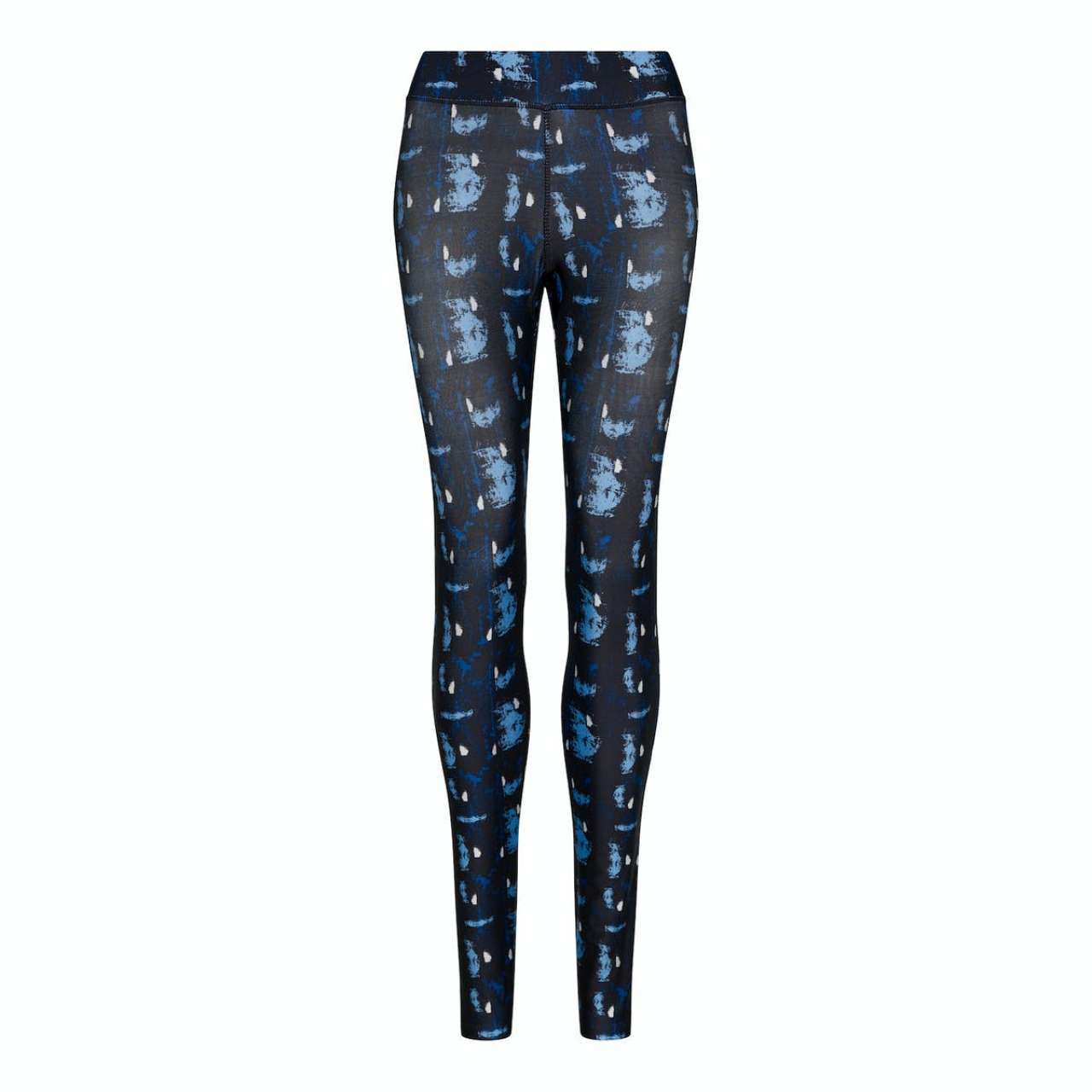 WOMEN'S COOL PRINTED LEGGING - Abstract Blue - colorimageurl