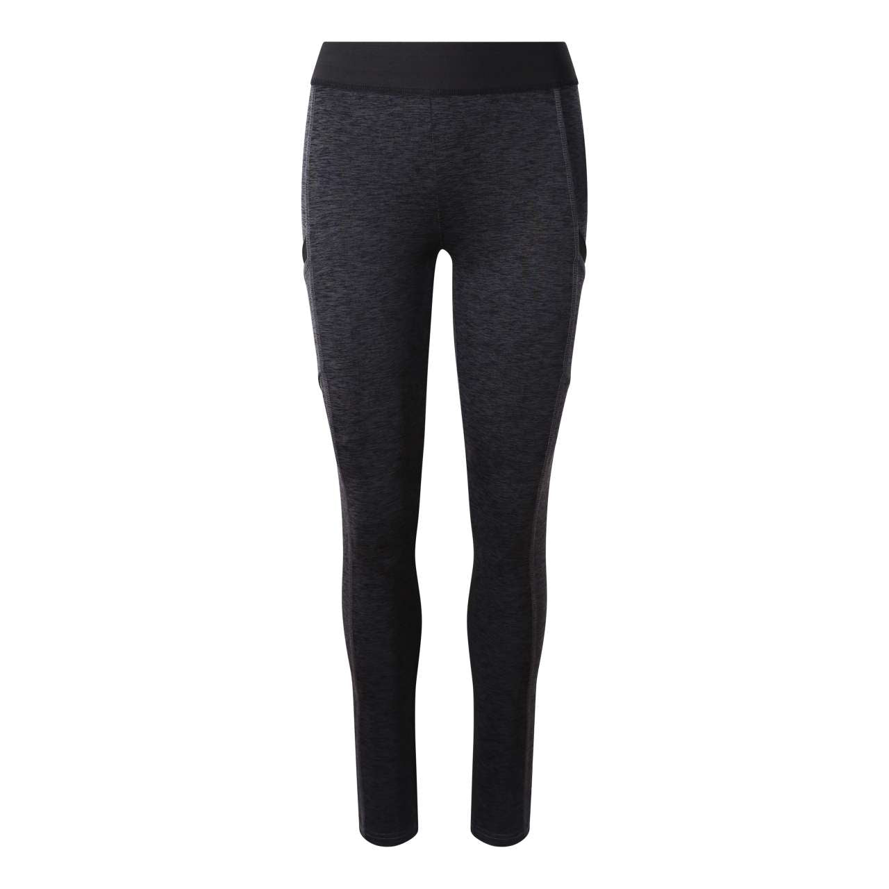 GIRLIE COOL DYNAMIC LEGGINGS - Black Slate Melange/Jet Black - colorimageurl