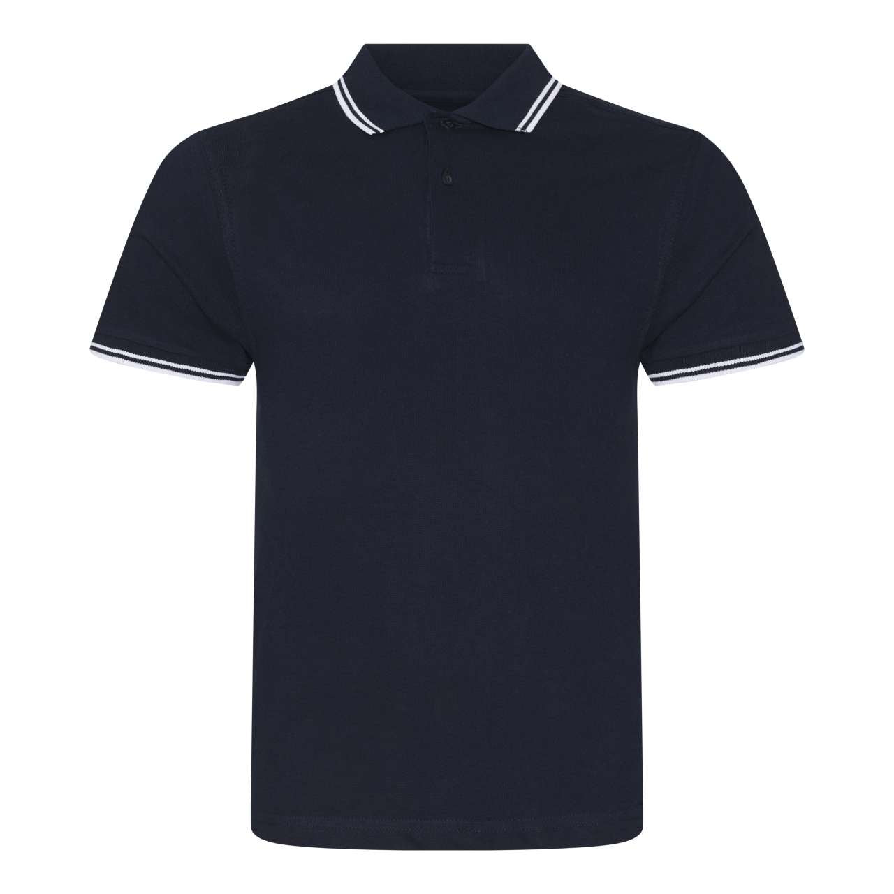 STRETCH TIPPED POLO - Navy/White - colorimageurl