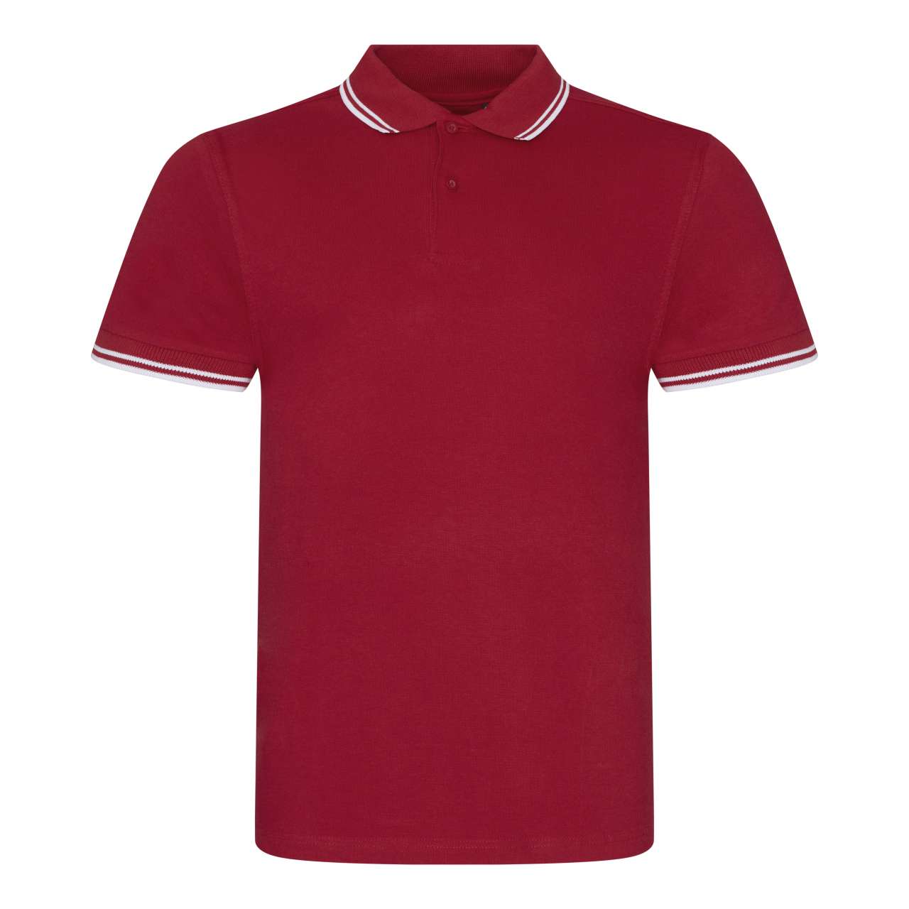 STRETCH TIPPED POLO - Red/White - colorimageurl