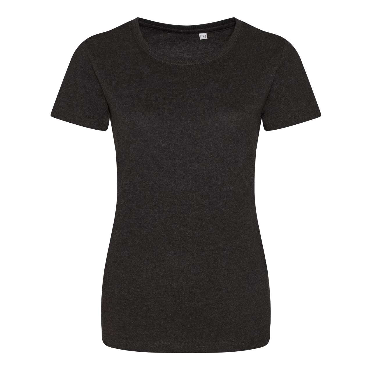 WOMEN'S TRI-BLEND T - Solid Black - colorimageurl
