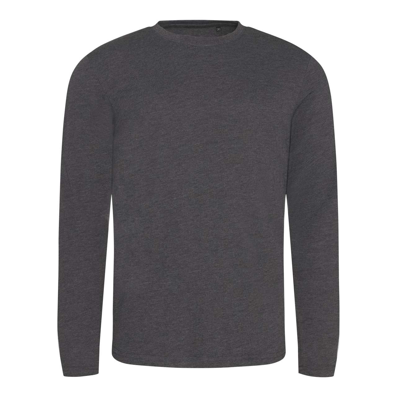 LONG SLEEVE TRI-BLEND T - Heather Charcoal - colorimageurl