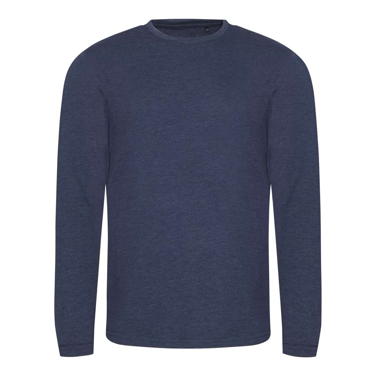 LONG SLEEVE TRI-BLEND T - Heather Navy - colorimageurl