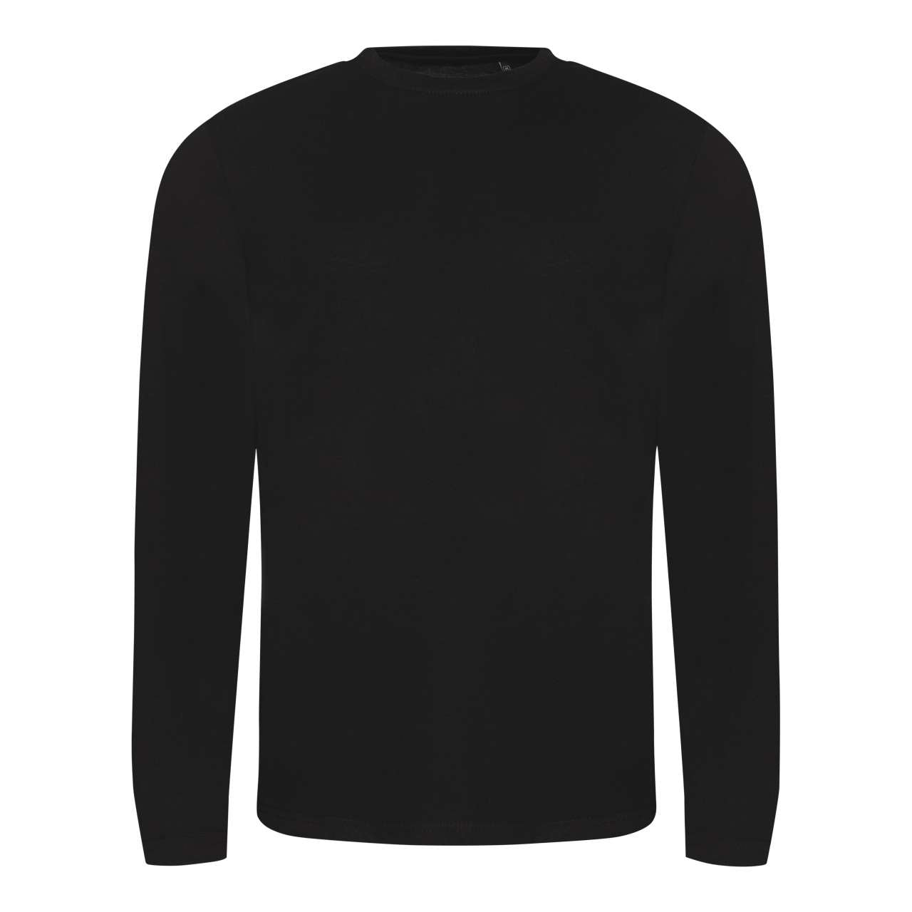 LONG SLEEVE TRI-BLEND T - Solid Black - colorimageurl