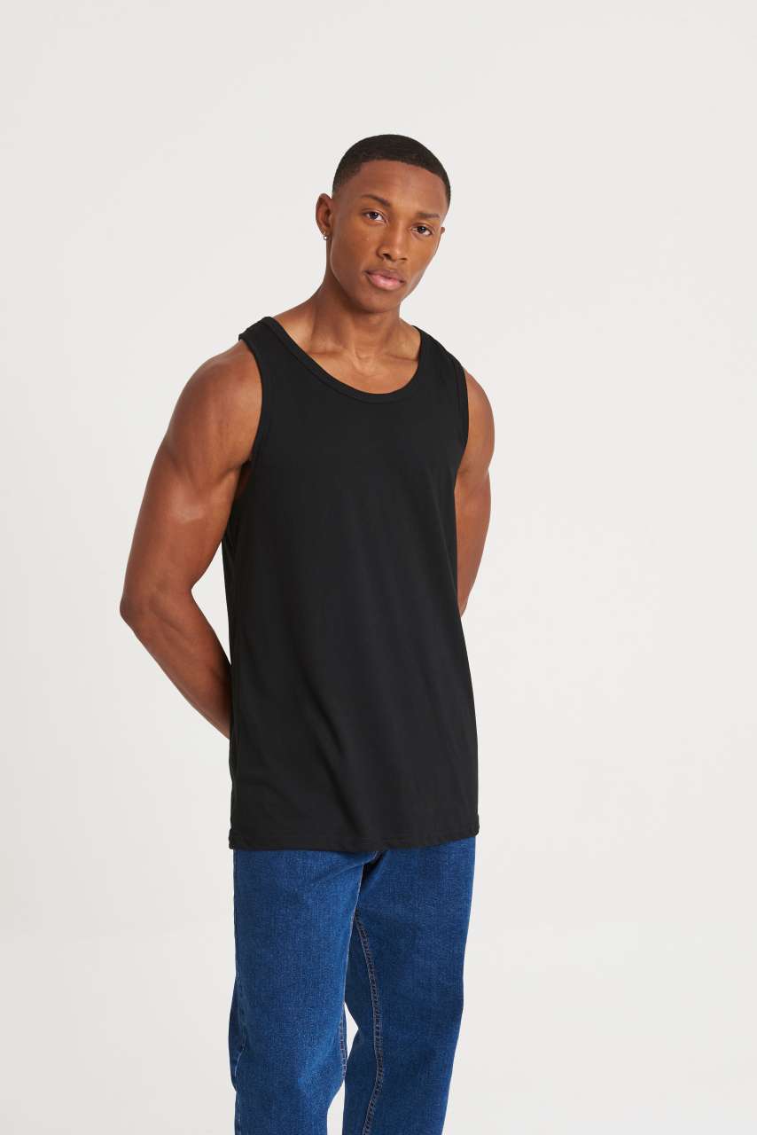 TRI-BLEND VEST - Solid White - modelimageurl