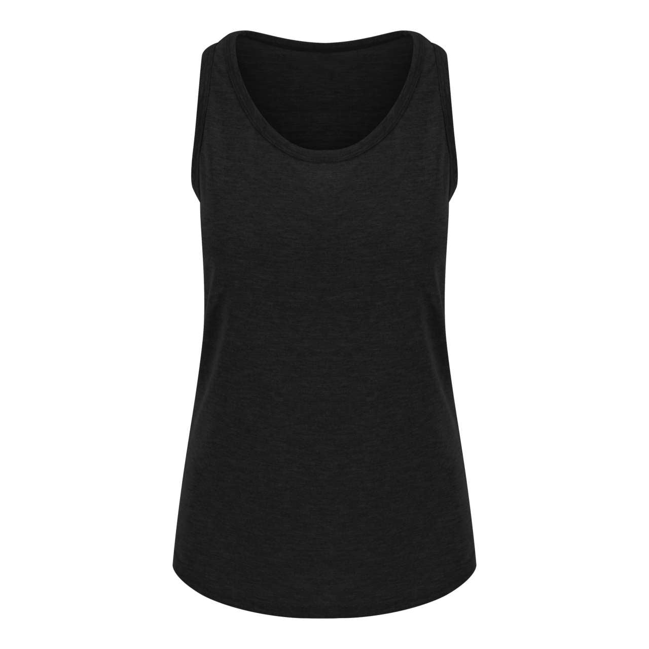 WOMEN'S TRI-BLEND VEST - Solid Black - colorimageurl