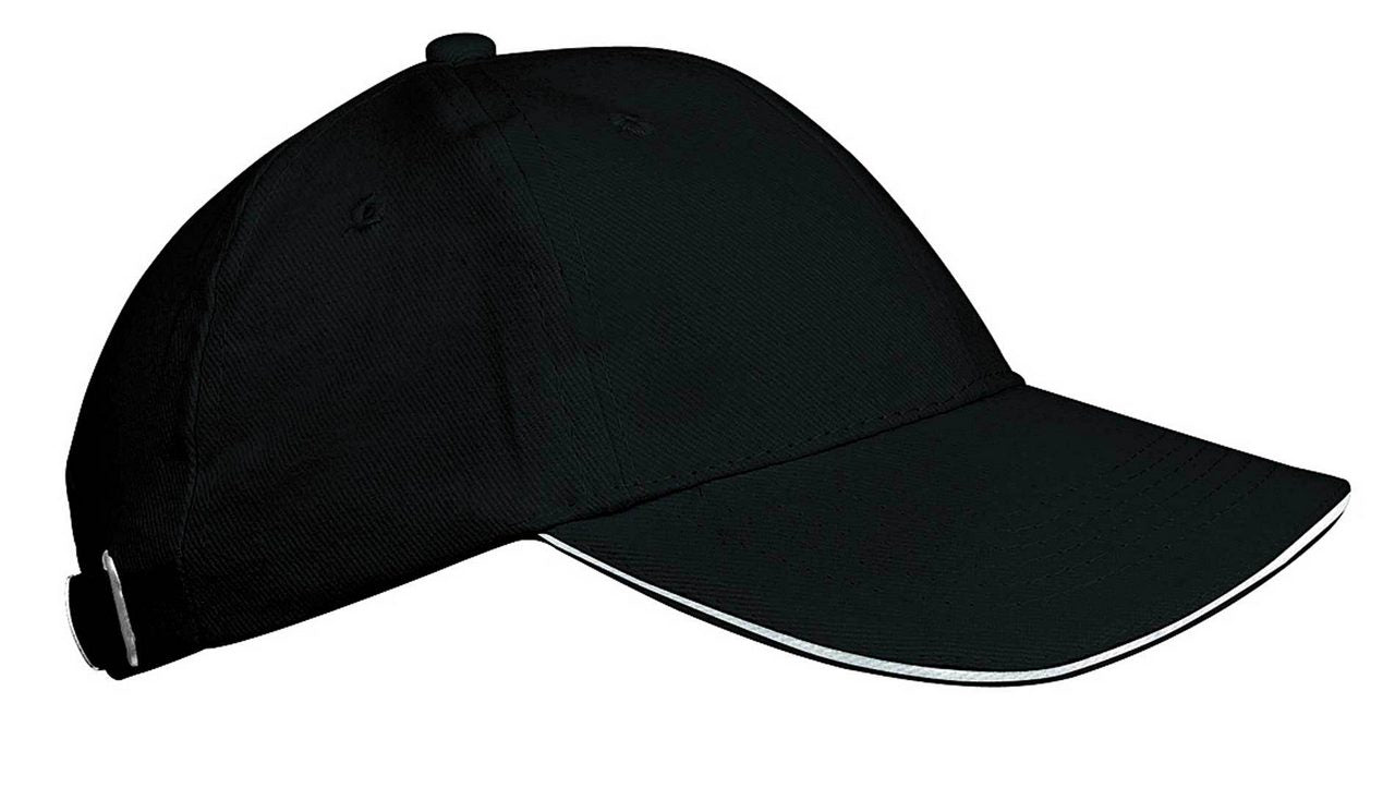 ORLANDO KIDS - KIDS' 6 PANELS CAP - Black/White - Main