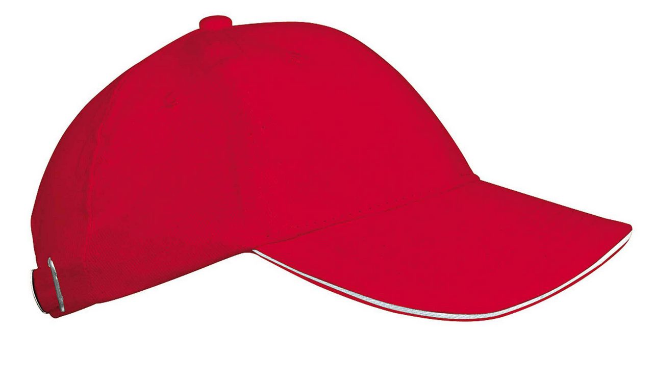 ORLANDO KIDS - KIDS' 6 PANELS CAP - Red/White - Main