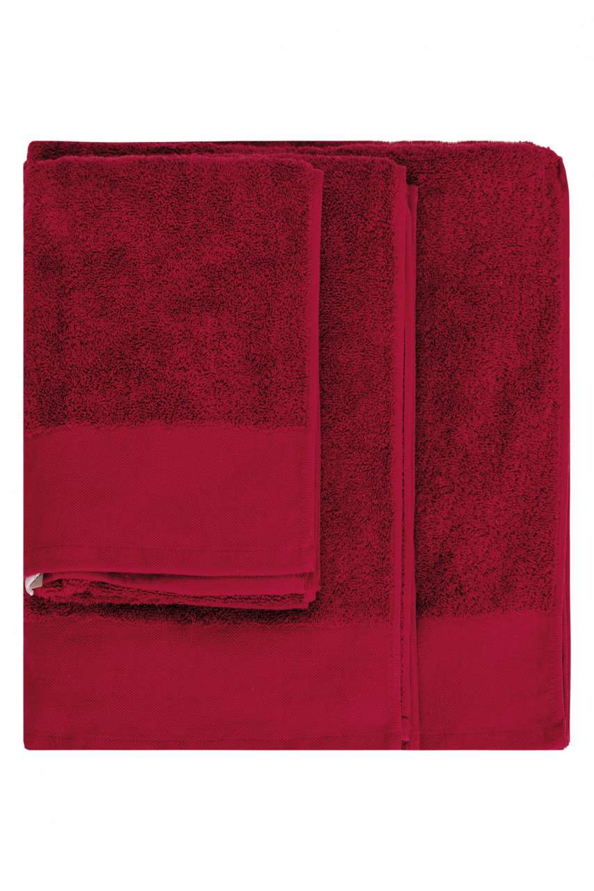 ORGANIC BATH TOWEL - Hibiscus Red - colorimageurl