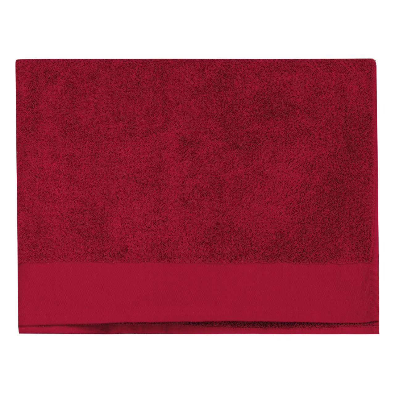 ORGANIC BEACH TOWEL - Hibiscus Red - colorimageurl