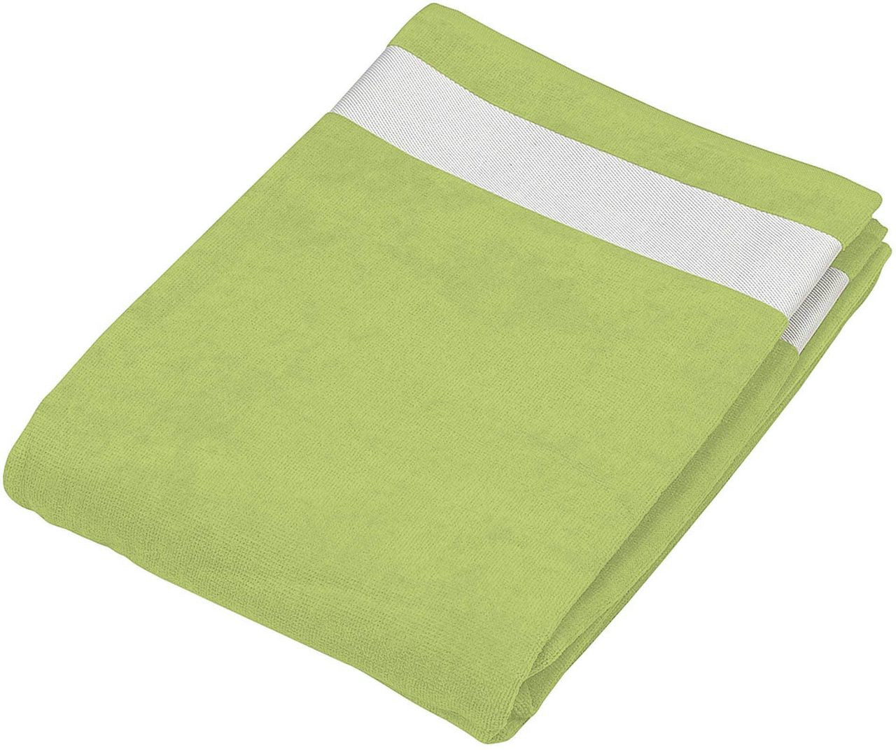 BEACH TOWEL - Lime/White - Main