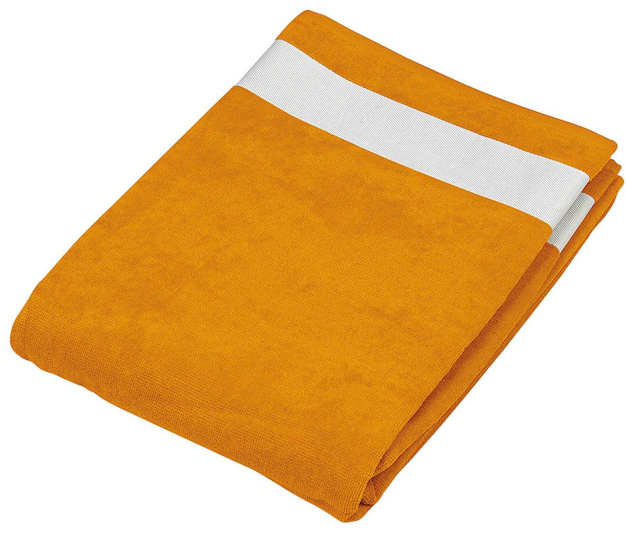 BEACH TOWEL - Orange/White - Main