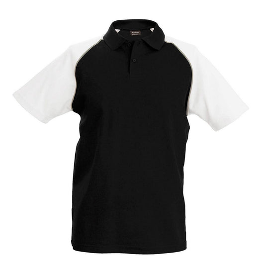 BASEBALL - SHORT-SLEEVED POLO SHIRT - Black/White - Main