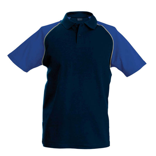 BASEBALL - SHORT-SLEEVED POLO SHIRT - Navy/Royal Blue - Main