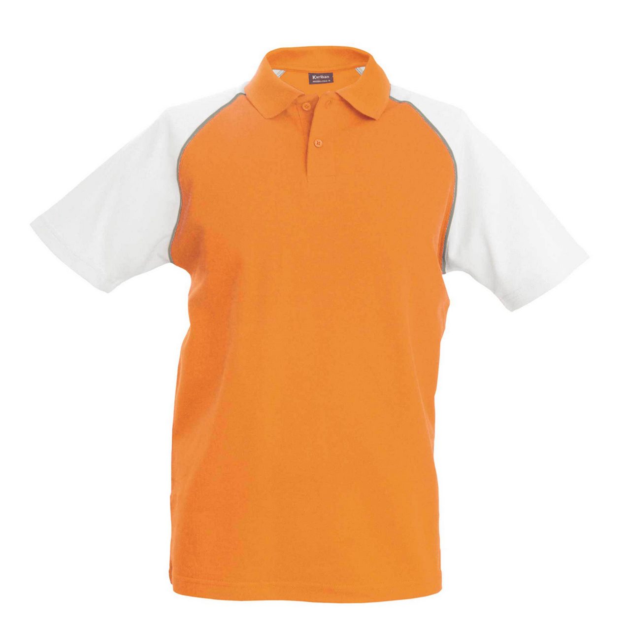 BASEBALL - SHORT-SLEEVED POLO SHIRT - Orange/White - Main