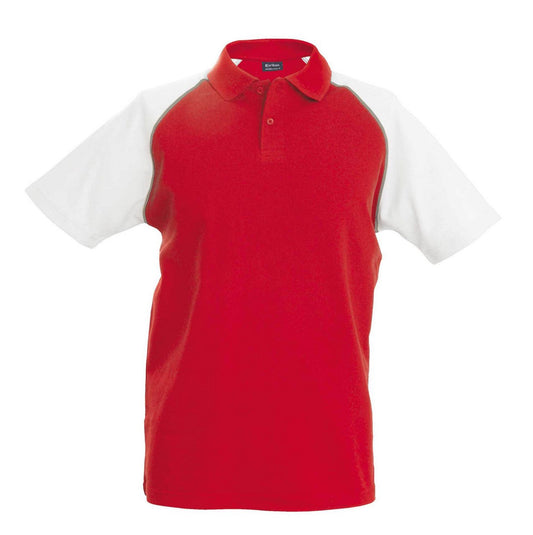 BASEBALL - SHORT-SLEEVED POLO SHIRT - Red/White - Main