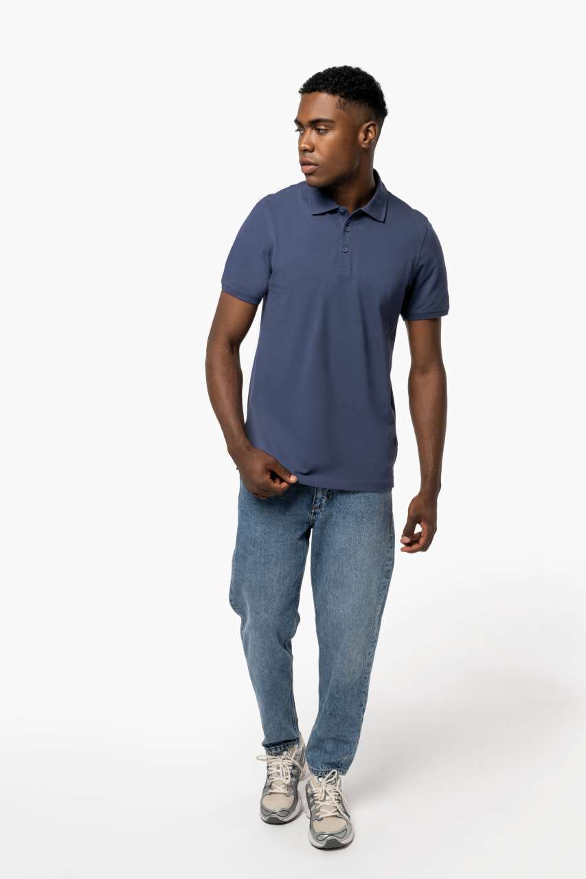 MIKE - MEN'S SHORT-SLEEVED POLO SHIRT - Black - Additional