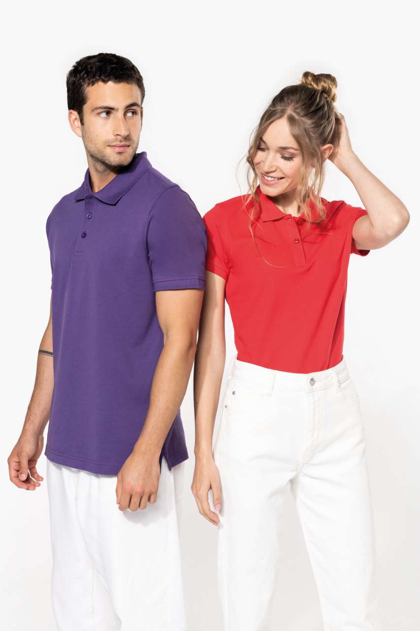 LADIES' SHORT-SLEEVED POLO SHIRT - Chocolate - Additional
