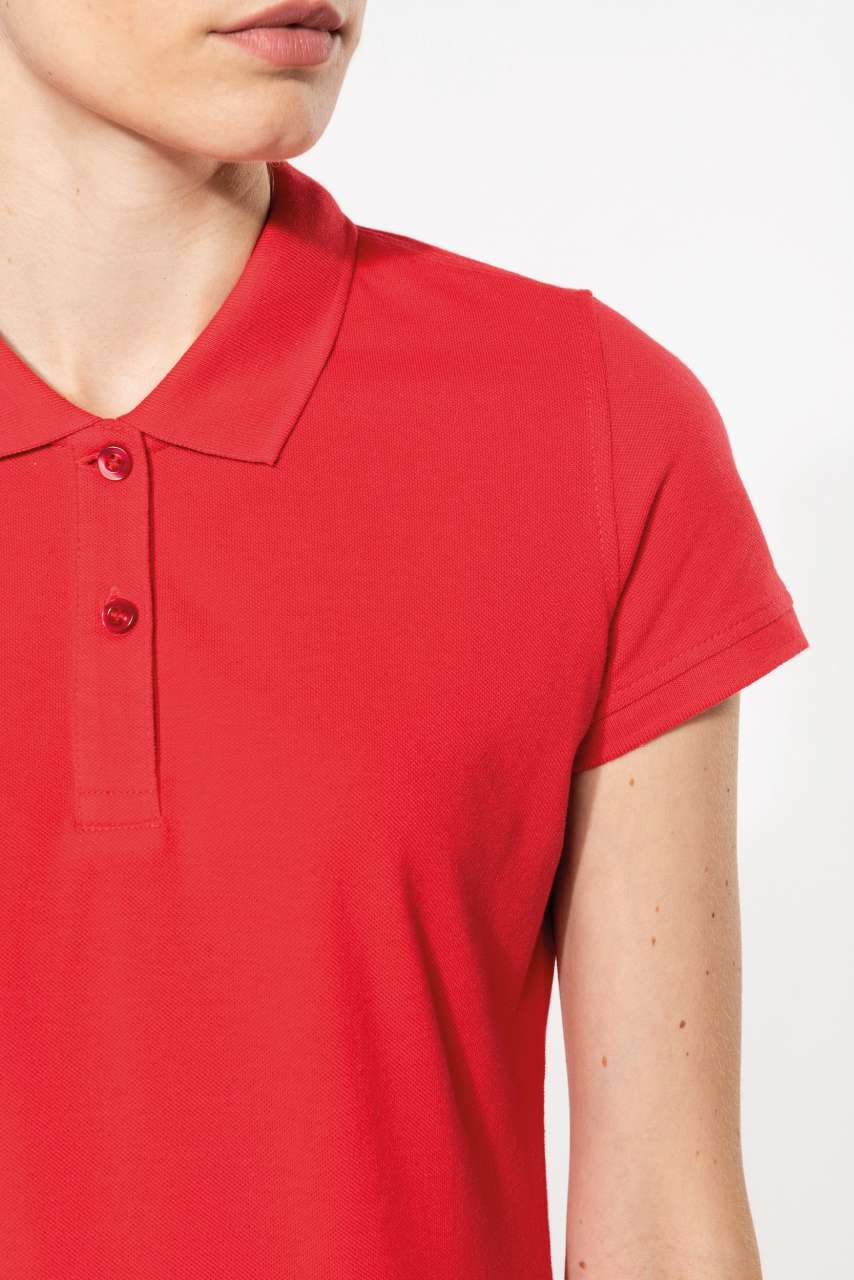 LADIES' SHORT-SLEEVED POLO SHIRT - Chocolate - Additional