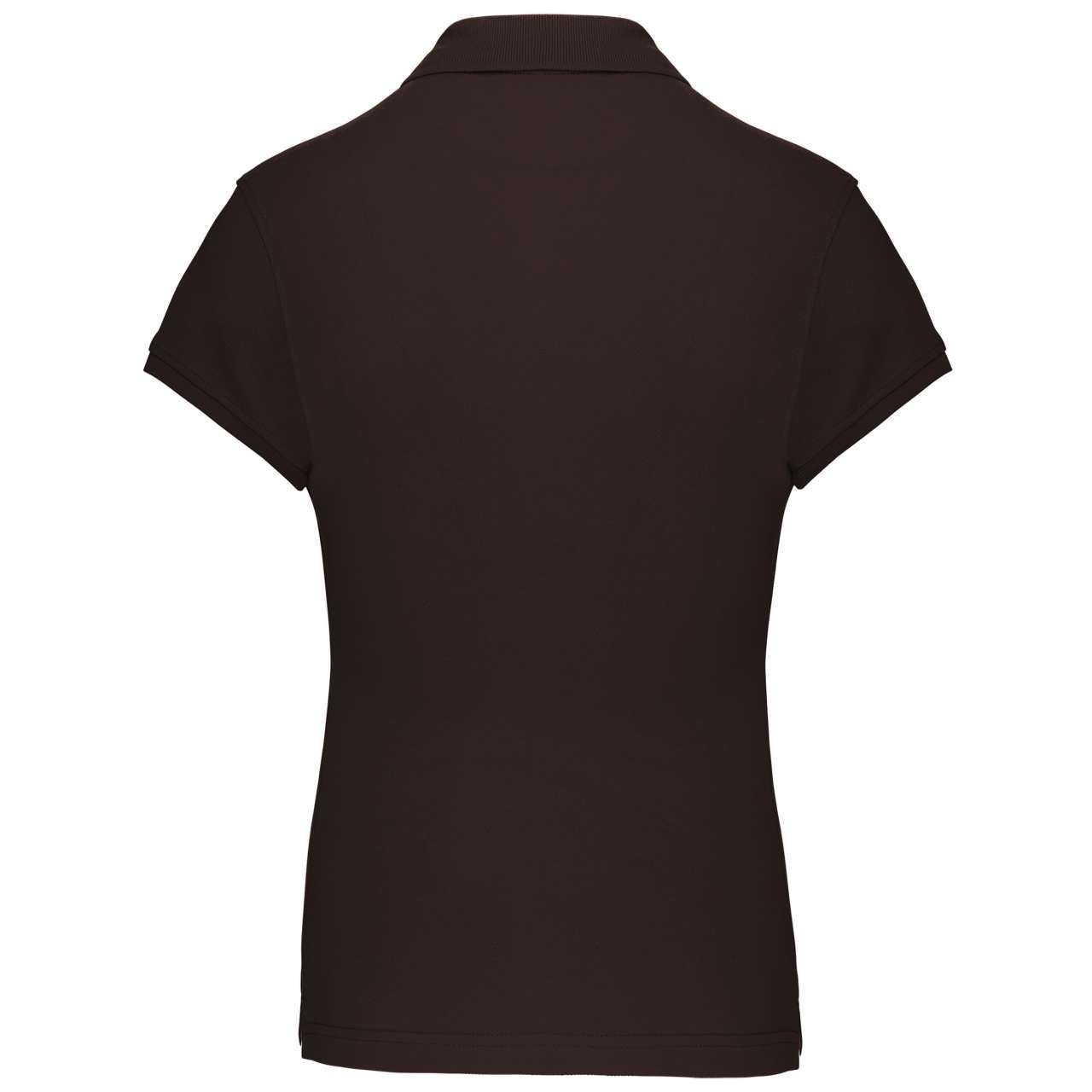 LADIES' SHORT-SLEEVED POLO SHIRT - Chocolate - Additional