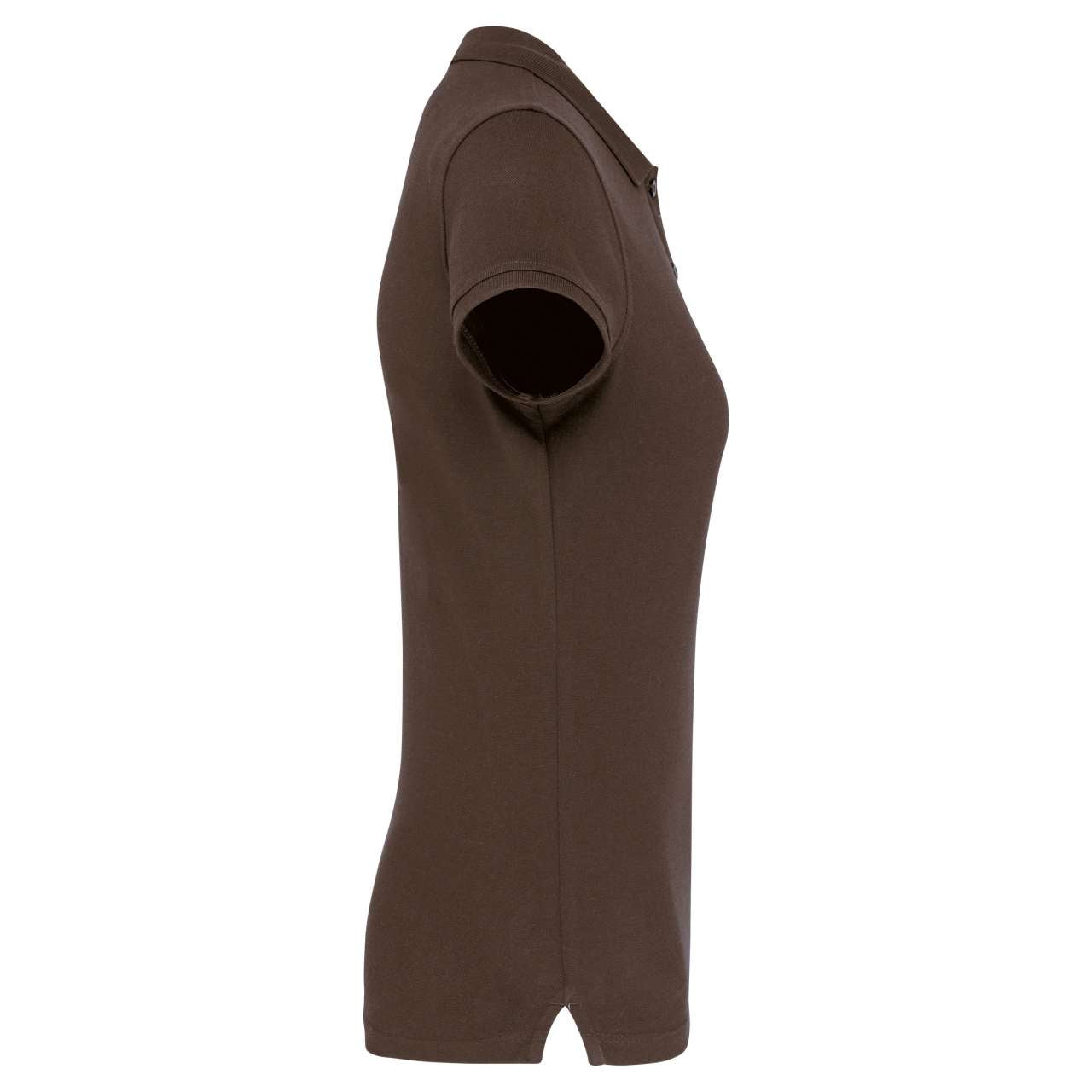 LADIES' SHORT-SLEEVED POLO SHIRT - Chocolate - Additional