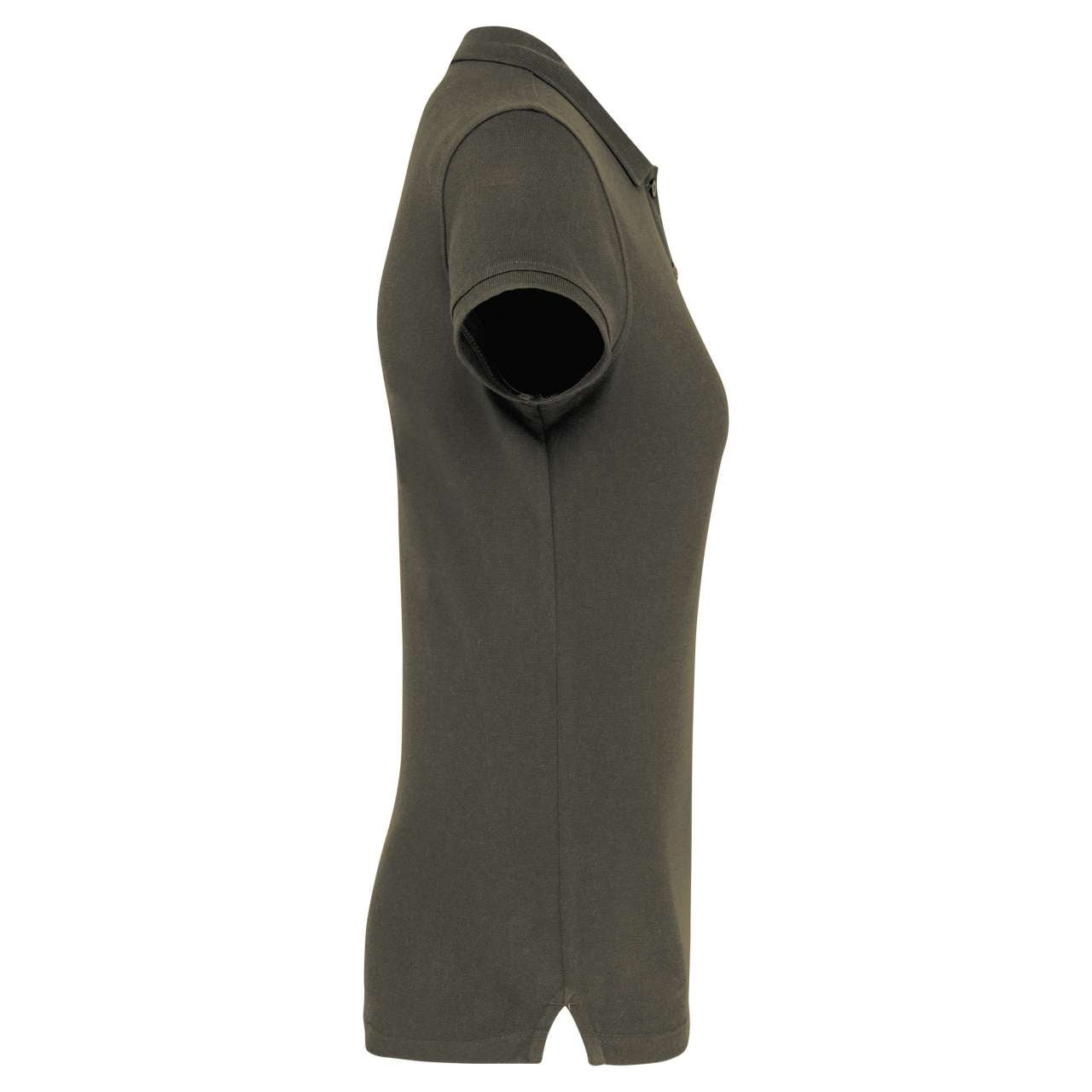 LADIES' SHORT-SLEEVED POLO SHIRT - Dark Khaki - Additional