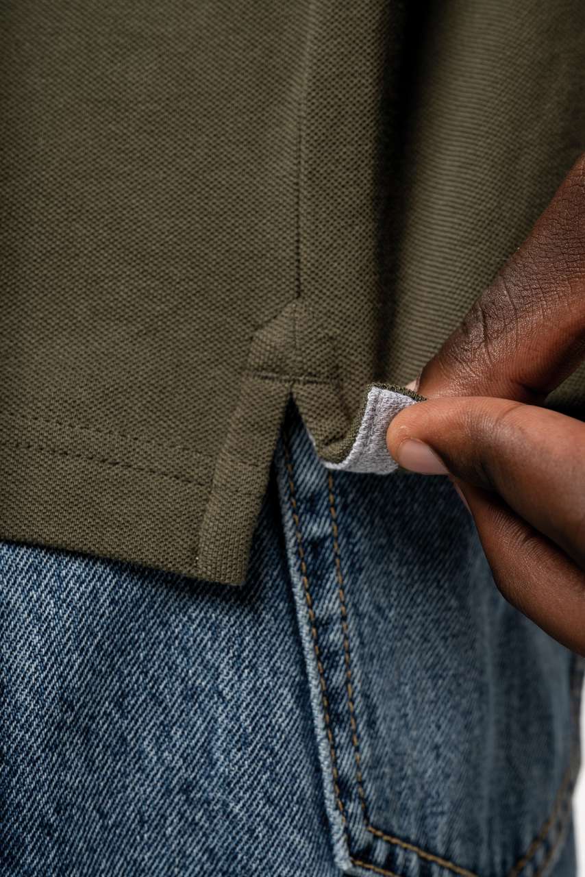 MEN'S LONG-SLEEVED POLO SHIRT - Light Sand - Additional