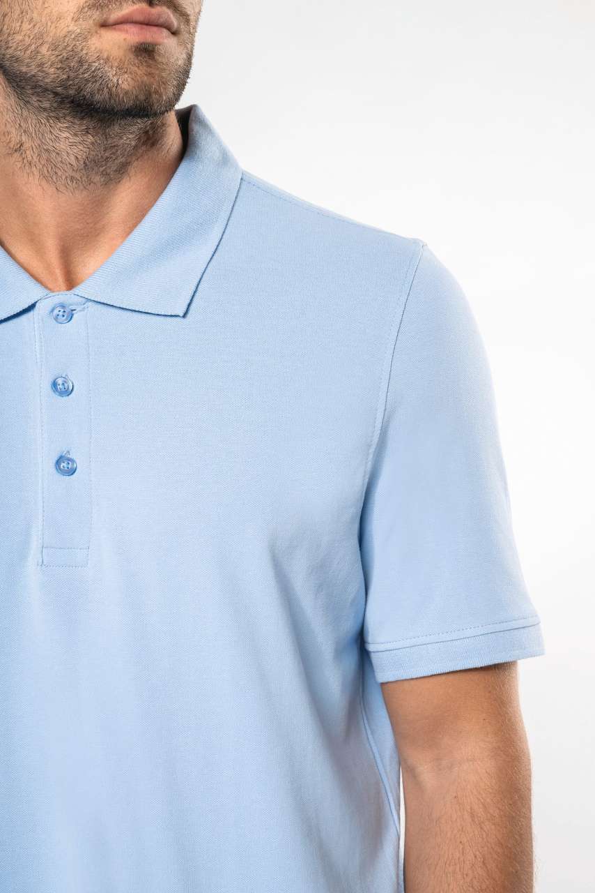 MEN'S SHORT-SLEEVED PIQUÉ POLO SHIRT - Ash Heather - Additional