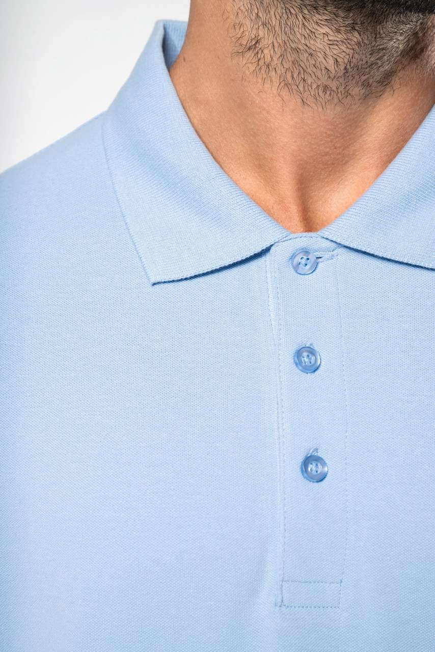 MEN'S SHORT-SLEEVED PIQUÉ POLO SHIRT - Ash Heather - Additional