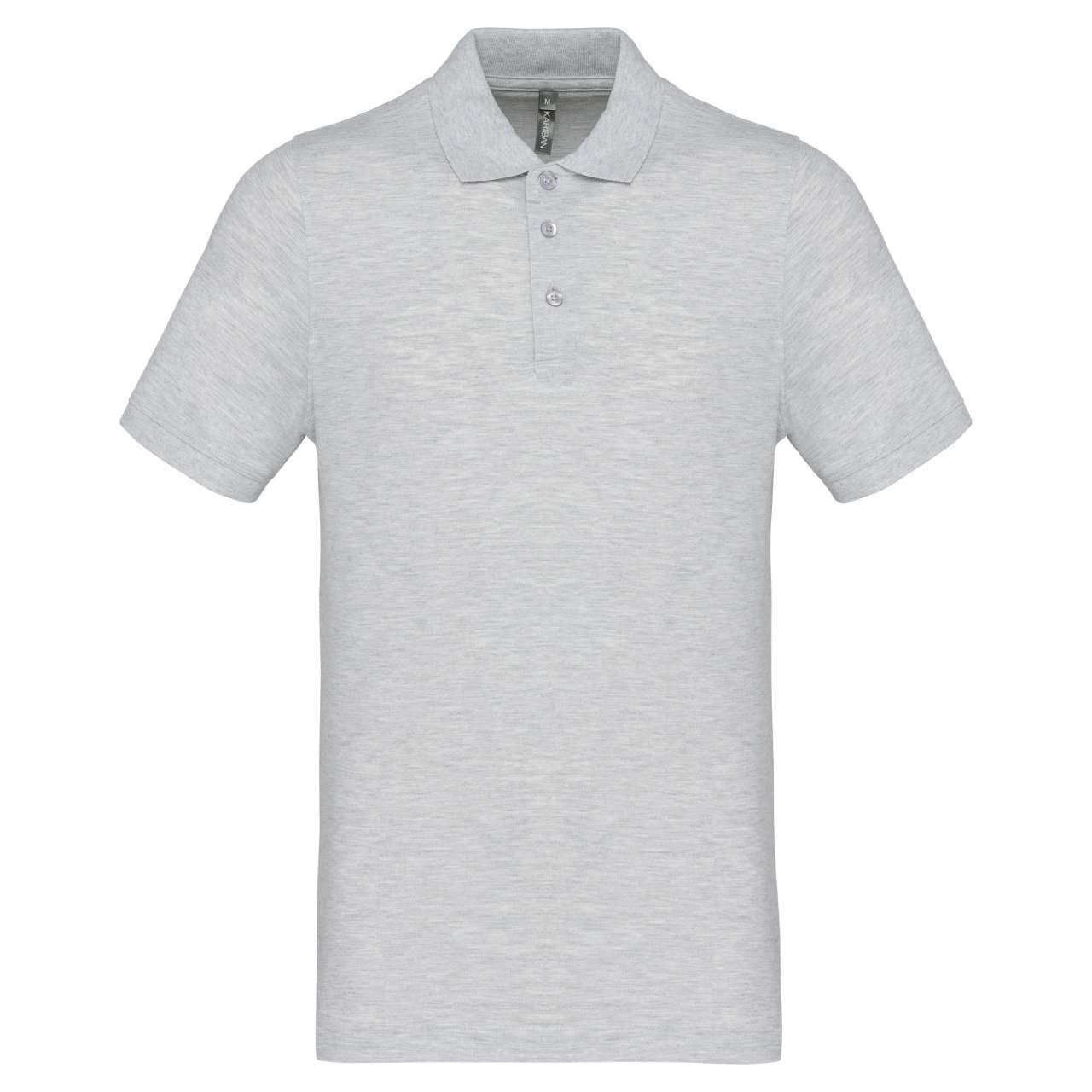 MEN'S SHORT-SLEEVED PIQUÉ POLO SHIRT - Ash Heather - Main